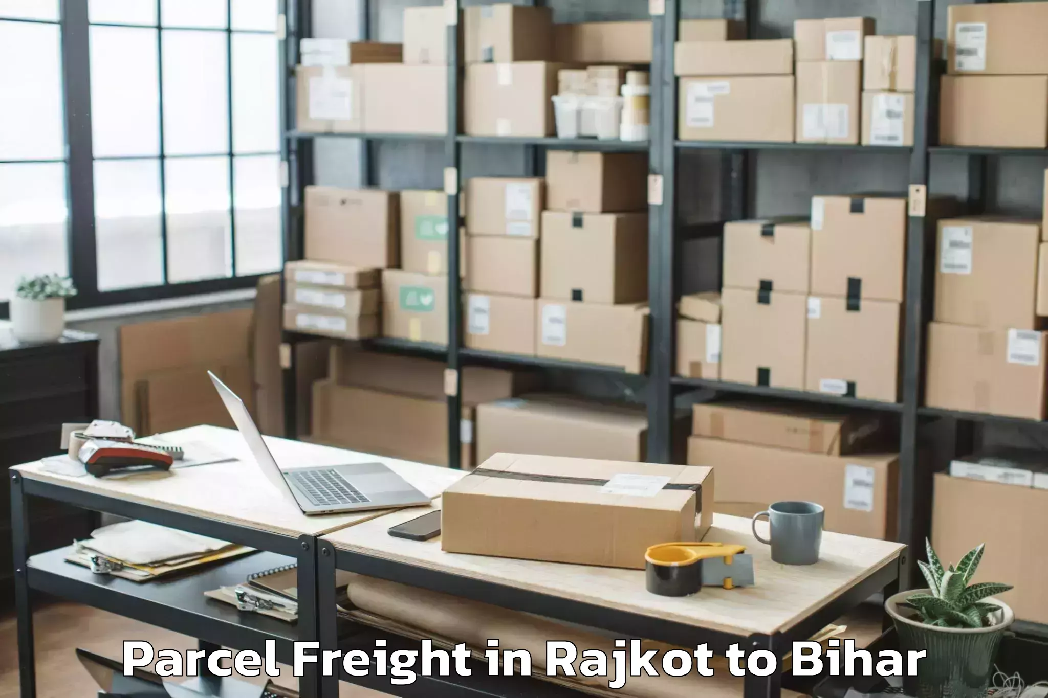 Quality Rajkot to Bairagnia Parcel Freight